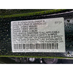 2024 HONDA ACCORD 1HGCY2F50RA054072 94862755