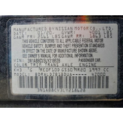 2020 NISSAN SENTRA 3N1AB8CV3LY218628 95006305