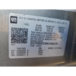2021 GMC SIERRA 3GTP8DED3MG468235 97323995