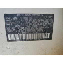 2020 SUBARU OUTBACK 4S4BTAPC7L3182283 96483335