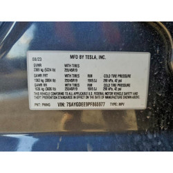 2023 TESLA MODEL Y 7SAYGDEE9PF865977 98826365