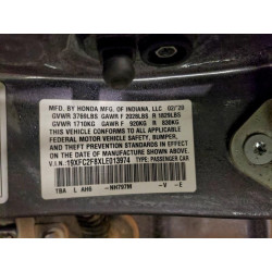 2020 HONDA CIVIC 19XFC2F8XLE013974 97651235