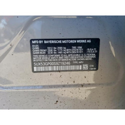 2025 BMW X3 30 XDRI 5UX53GP00S9Z19246 95852075