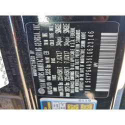 2020 KIA SORENTO 5XYPG4A36LG623146 96894195