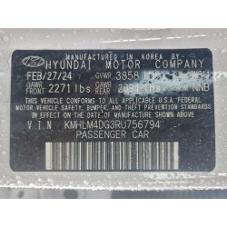 2024 HYUNDAI ELANTRA KMHLM4DG3RU756794 95273855