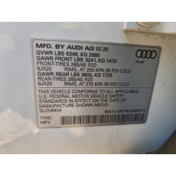 2020 AUDI Q7 WA1LXAF76LD005276 97772065
