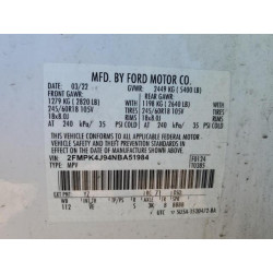 2022 FORD EDGE 2FMPK4J94NBA51984 85117705