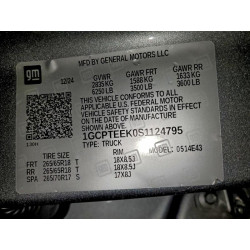 2025 CHEVROLET COLORADO T 1GCPTEEK0S1124795 93913065