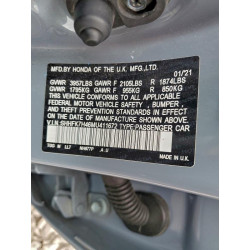 2021 HONDA CIVIC SHHFK7H46MU411672 99615045