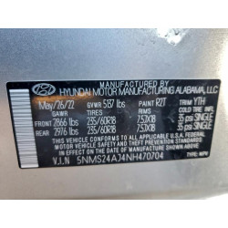 2022 HYUNDAI SANTA FE 5NMS24AJ4NH470704 99990785