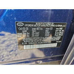 2020 HYUNDAI SANTA FE 5NMS3CAD8LH289183 73083505