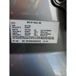 2024 TESLA MODEL Y 7SAYGDEE3RA284782 93117255