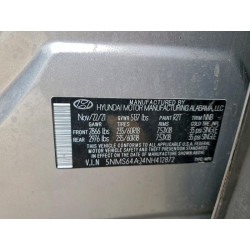 2022 HYUNDAI SANTA FE 5NMS64AJ4NH412872 72484095