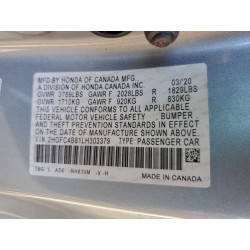 2020 HONDA CIVIC 2HGFC4B81LH303379 72564115