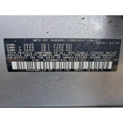 2020 SUBARU LEGACY 4S3BWAF66L3030194 96994955