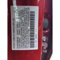 2020 HONDA ACCORD 1HGCV1F12LA117583 93822885