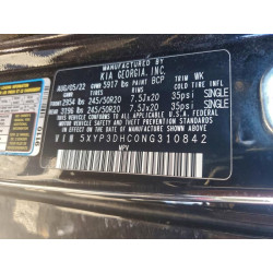 2022 KIA TELLURIDE 5XYP3DHC0NG310842 99727015