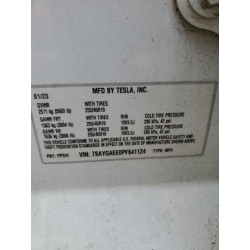 2023 TESLA MODEL Y 7SAYGAEE0PF641124 65140725