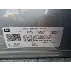 2021 BUICK ENCLAVE 5GAEVAKW5MJ149343 72854425