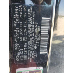 2025 HYUNDAI ELANTRA KMHLM4DGXSU982448 82352905