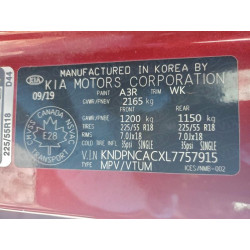 2020 KIA SPORTAGE KNDPNCACXL7757915 99850875