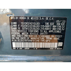2024 HONDA HR-V 3CZRZ1H7XRM701248 96516795