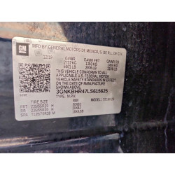 2020 CHEVROLET BLAZER 3GNKBHR47LS615625 96938035