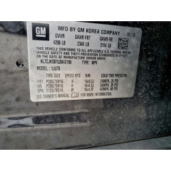 2020 CHEVROLET TRAX KL7CJKSB1LB042106 72474325