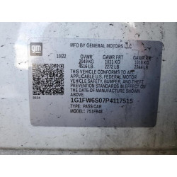 2023 CHEVROLET BOLT 1G1FW6S07P4117515 93151795
