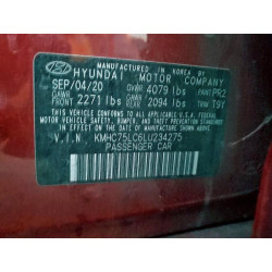 2020 HYUNDAI IONIQ KMHC75LC6LU234275 99365535