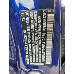 2022 PORSCHE TAYCAN WP0AA2Y19NSA12673 67387135