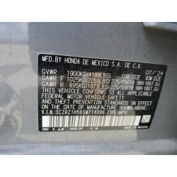 2025 HONDA HR-V 3CZRZ1H56SM714096 71644335