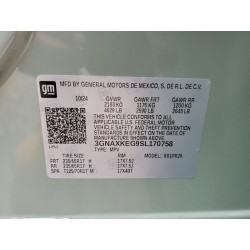 2025 CHEVROLET EQUINOX AC 3GNAXKEG9SL170758 95466765