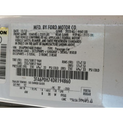 2013 FORD FUSION