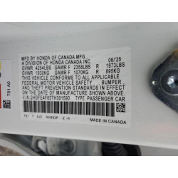 2026 HONDA CIVIC 2HGFE4F83TH301590 92632395