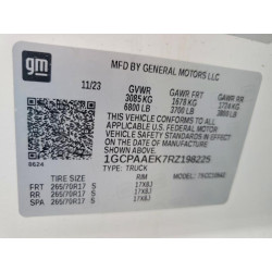 2024 CHEVROLET ALL Models 1GCPAAEK7RZ198225 98325975