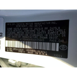 2025 TOYOTA CAMRY 4T1DAACKXSU025643 75507835