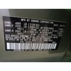 2017 SUBARU OUTBACK