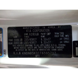 2026 KIA SEDONA KNDNB5K31T6595737 78465975