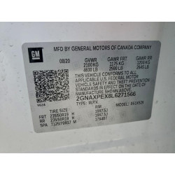 2020 CHEVROLET EQUINOX 2GNAXPEX8L6271566 97813095