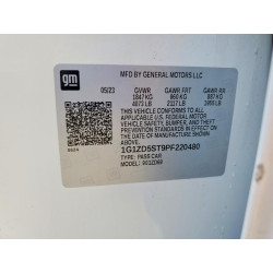 2023 CHEVROLET MALIBU 1G1ZD5ST9PF220480 76831245