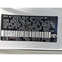 2021 TOYOTA COROLLA 5YFEPMAE5MP180008 89804935