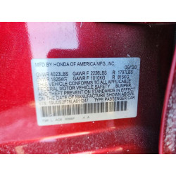 2020 ACURA ILX 19UDE2F76LA011247 75075045