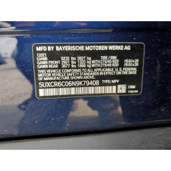 2022 BMW X5 5UXCR6C06N9K79408 77651115