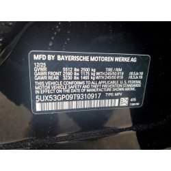 2026 BMW X3 30 XDRI 5UX53GP09T9310917 72438705