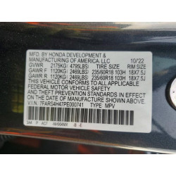 2023 HONDA CRV 7FARS4H47PE000741 72865395