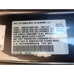 2021 HONDA PILOT 5FNYF6H92MB035248 74428525