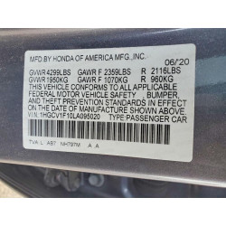 2020 HONDA ACCORD 1HGCV1F10LA095020 75756105