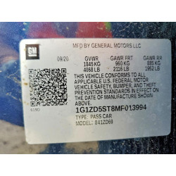 2021 CHEVROLET MALIBU 1G1ZD5ST8MF013994 42014936