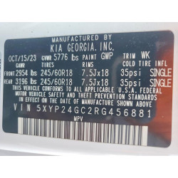 2024 KIA TELLURIDE 5XYP24GC2RG456881 73335995